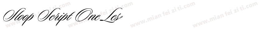 Sloop Script One Les字体转换